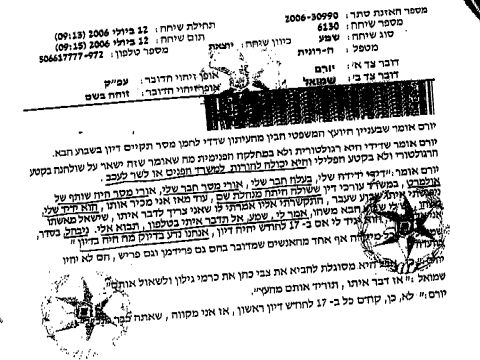 התרשומת המשטרתית: יורם קראשי מנסה להשתמש בשירותיה של עו"ד לחמן-מסר