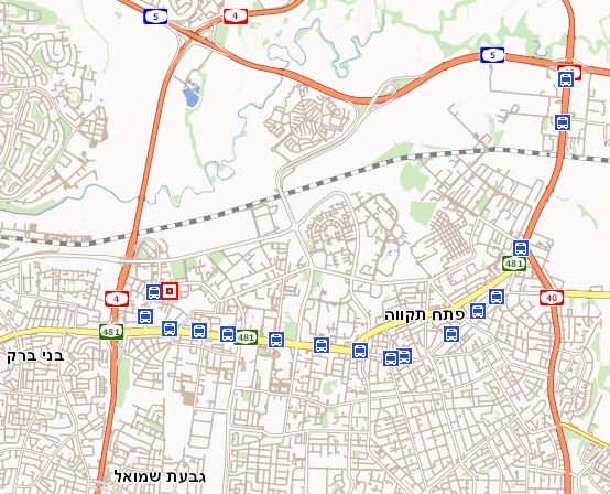 מסלול קו 5 בפתח תקוה