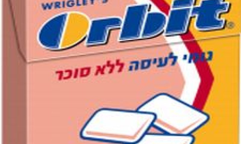 מסטיק אורביט בטעם אפרסק