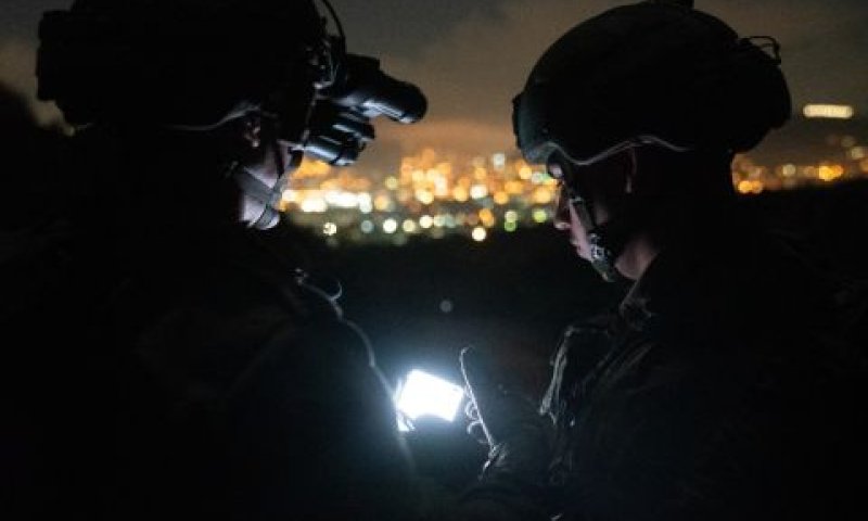 הפעילות הלילית במחנה הפליטים [צילום: דובר צה''ל]