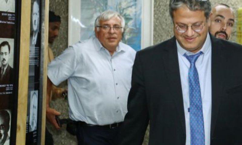בן-גביר נכנס לפגישה במצודת זאב [צילום: גדעון מרקוביץ/פלאש 90]