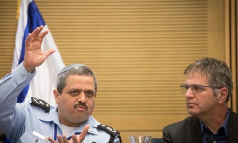 ח"כ יואב קיש ומפכ"ל המשטרה, רוני אלשיך [צילום: מרים אלסטר/פלאש 90]