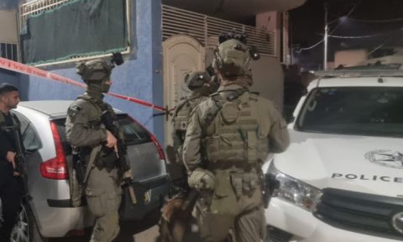 כוחות משטרה בזירת הפיגוע [צילום: דוברות המשטרה]