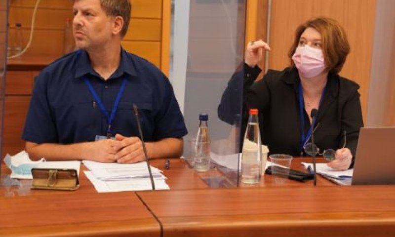 אורלי סילבינגר, ד"ר אמיר פאלק [צילום: דני שם-טוב/דוברות הכנסת]