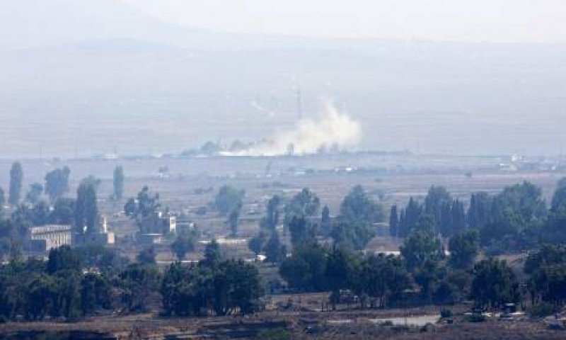 נפילת מרגמה סמוך לגבול עם ישראל [צילום: AP]