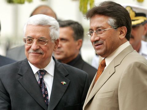 אבו מאזן ומושרף [AP]
