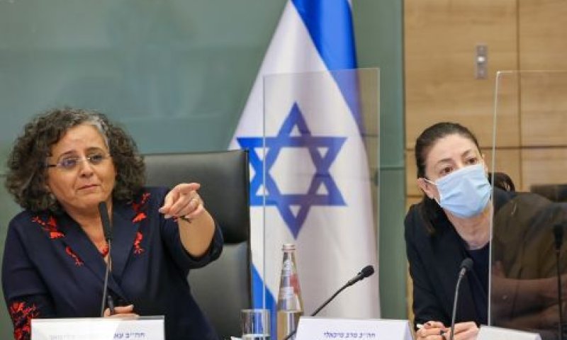 מרב מיכאלי ועאידה תומא סלימן [צילום: נועם מושקוביץ/דוברות הכנסת]