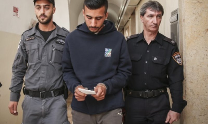 ניב אסרף בהארכת המעצר [צילום: פלאש 90]