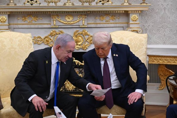טראמפ ונתניהו בפגישתם [צילום: הבית הלבן]
