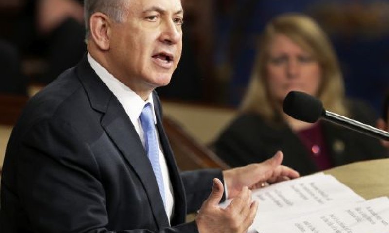 נתניהו בקונגרס, אמש. דחיה של שנים [צילום: AP]