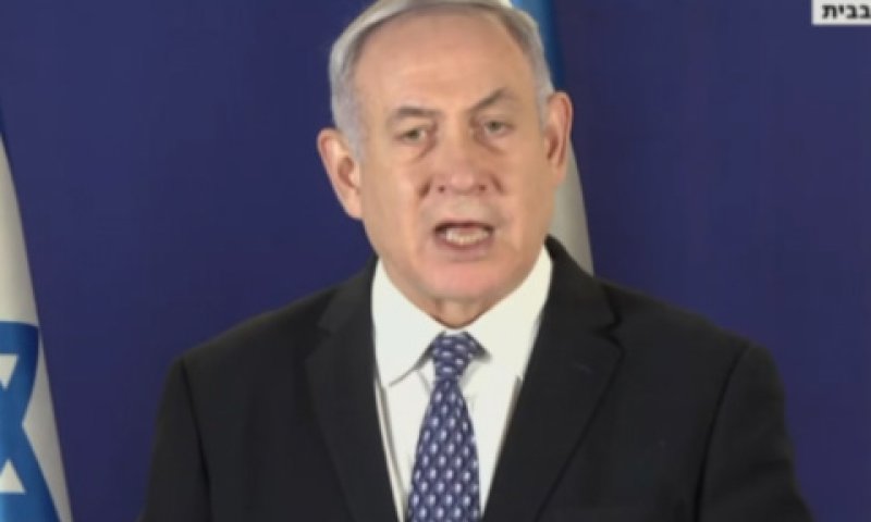 נתניהו. הסכנה לא מאחורינו [צילום: מן הטלוויזיה]
