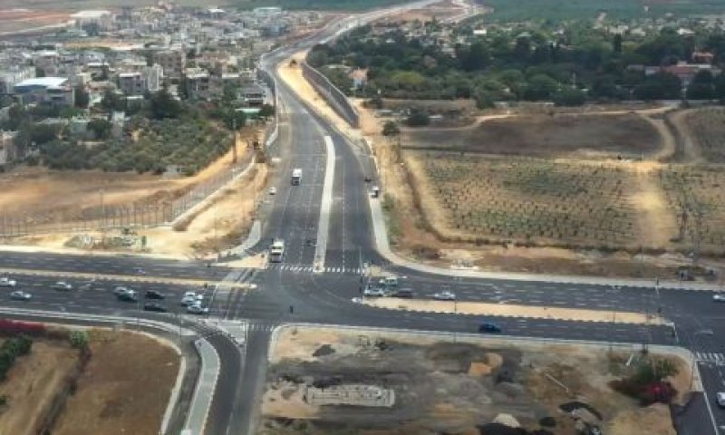 מפגש 859 עם כביש 4. כביש 6 יעבור בסמוך [צילום: חברת נתיבי ישראל]