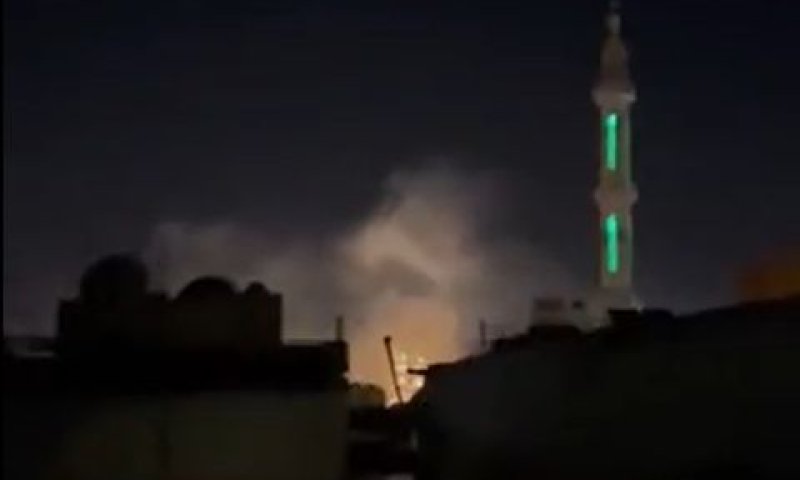 התקיפה בסוריה [צילום: התקשורת הסורית]