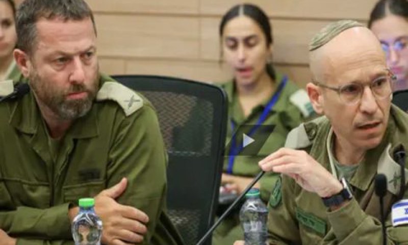 נציגי צה"ל בדיון. "לא יודעים" [צילום: צילום מסך ערוץ הכנסת]