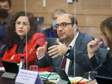 סמי אבו שחאדה ונעמה לזימי [צילום: נועם מושקוביץ/דוברות הכנסת]