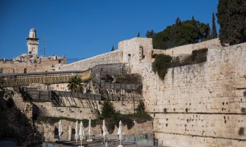 השטח בו אמורות להתקיים התפילות [צילום: הדס פרוש/פלאש 90]