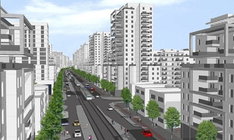 שכונה יהודית במקום אזור תיירות פלשתיני [צילום: מתוך הדמיית השכונה, אדריכל יובל קדמון]