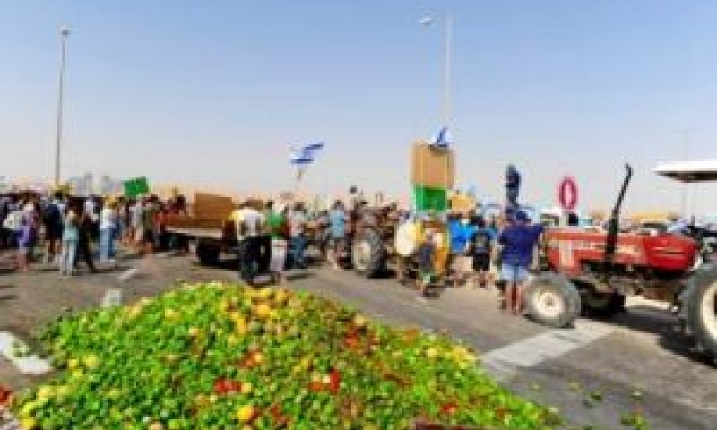 מאבק החקלאים בשבוע שעבר בערבה