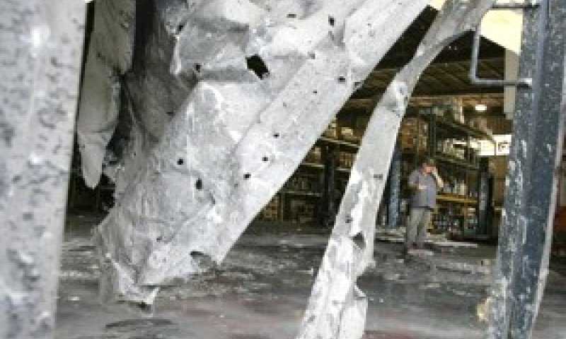 מפעל נירלט נפגע שנית בתוך שבוע [צילום ארכיון: AP]