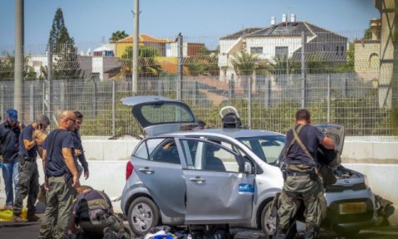 הזירה בה נתפסו המחבלים [צילום: יוסי אלוני/פלאש 90]