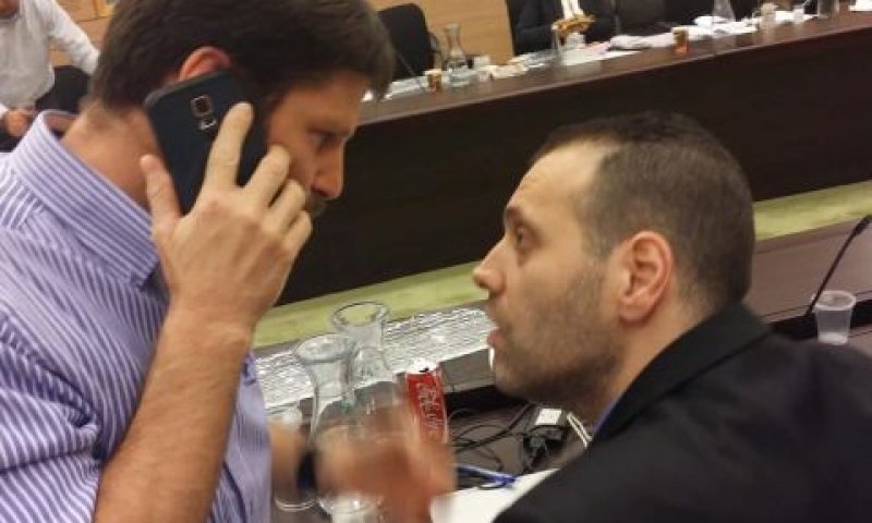 חברי הוועדה זוהר וסמוטריץ' [צילום: מיכאל שמש]