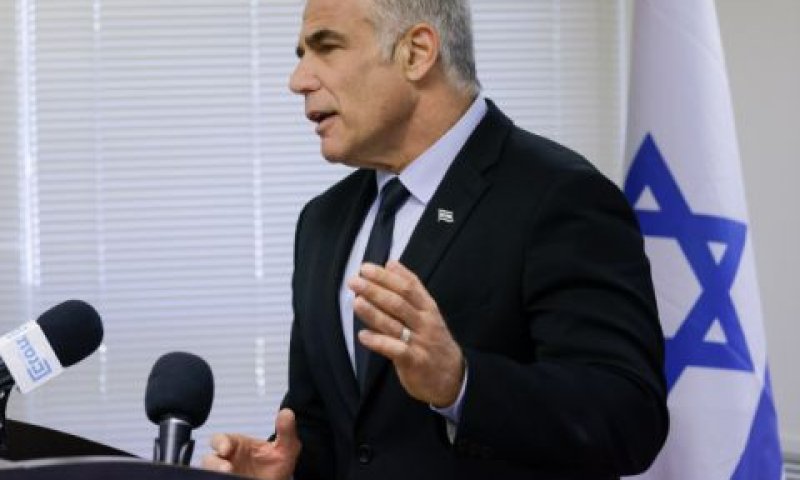 שר החוץ יאיר לפיד [צילום: אוליביה פיטוסי/פלאש 90]