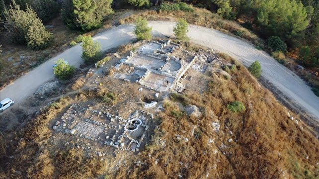 מבט אוירי על האתר [צילום: עידן יוניש רשות העתיקות]