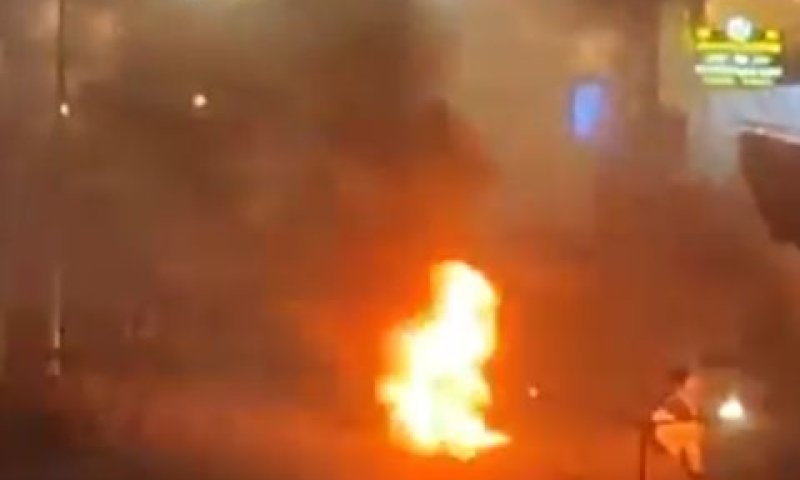 הרכב שהותקף בג'נין [צילום: רשתות ערביות]