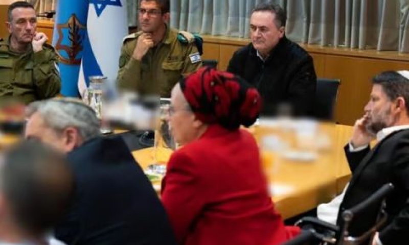 צוות המשנה של הקבינט בדיון היום [צילום: אריאל חרמוני, משרד הביטחון]