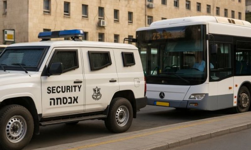אבטחה רכובה בתחבורה הציבורית [עיבוד AI]
