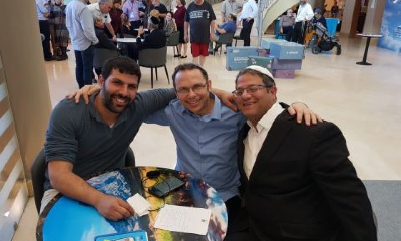צוות המו"מ של האיחוד הלאומי עם בן-גביר [צילום: יגאל נמני]