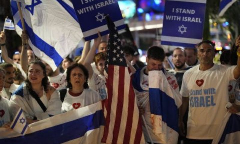 הפגנת הדזהות עם ישראל, לאס וגאס [צילום: ג'ון לוכר, AP]