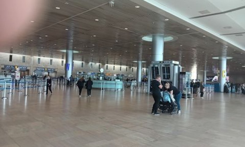 אולם הנוסעים היוצאים בנתב"ג, השבוע