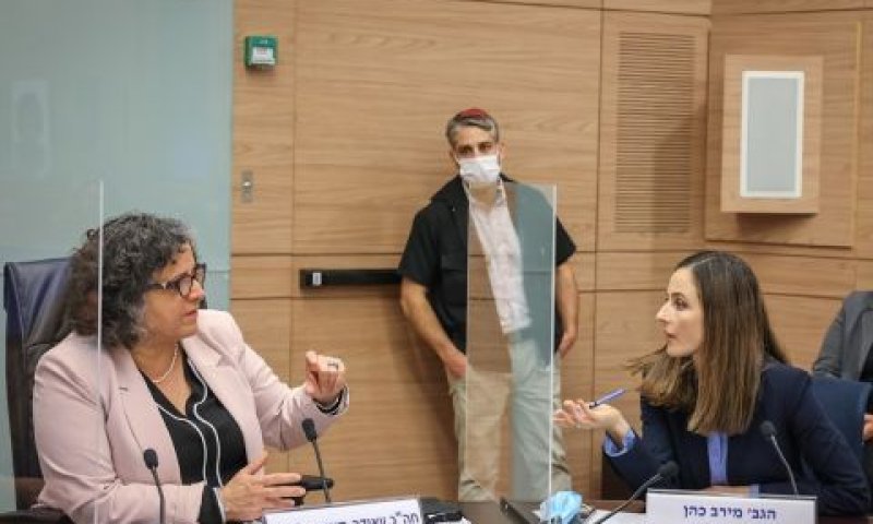 מירב כהן, עאידה תומא סלימאן [צילום: נועם מושקוביץ/דוברות הכנסת]