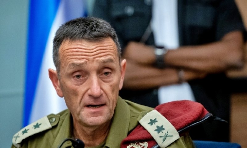 רב אלוף הרצי הלוי, היום בכנסת [צילום: יונתן זינדל, פלאש 90]