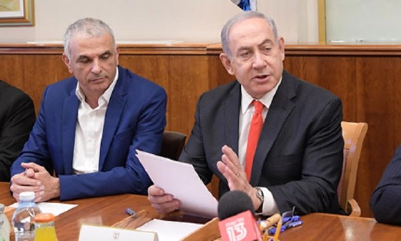 נתניהו וכחלון בדיון. לא יודעים איך האפידמיה תתפשט [צילום: עמוס בן גרשום, לע"מ]