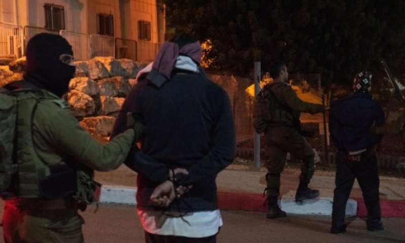 המחבלים העצורים, הלילה בשומרון [צילום: דובר צה"ל]