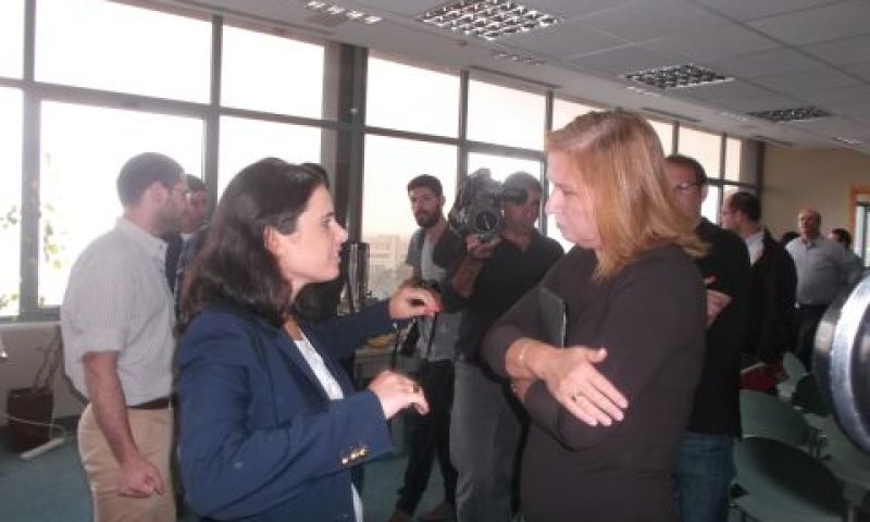 לבני ושקד. לא הצליחו לשכנע זו את זו [צילום: איתמר לוין]