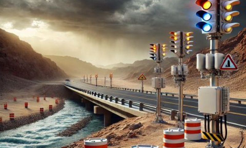 זיהוי שטפונות בכביש 90 ובכביש 40 [המחשה]