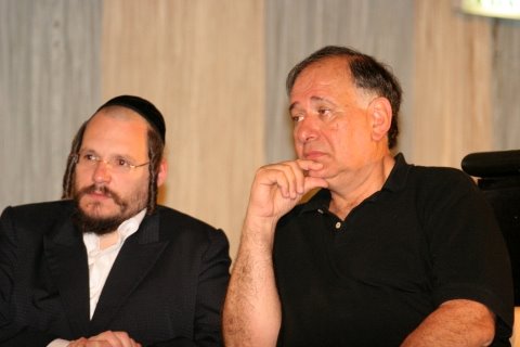 יונה יהב ומאיר רובינשטיין בחבר הדיון [צילום: ירון זיו]