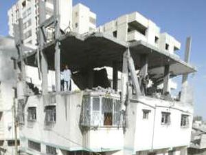 המבנה שהותקף ע"י חיל האוויר ובו שהתה צמרת החמאס