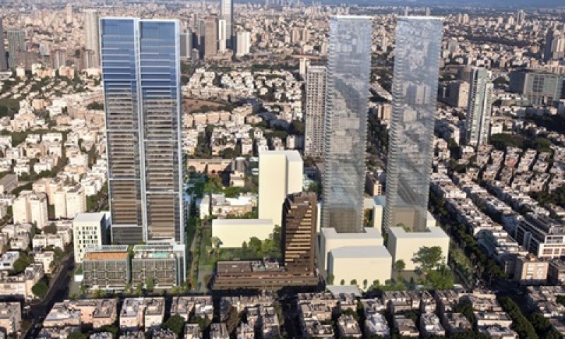 הדמיית המגדל המתוכנן