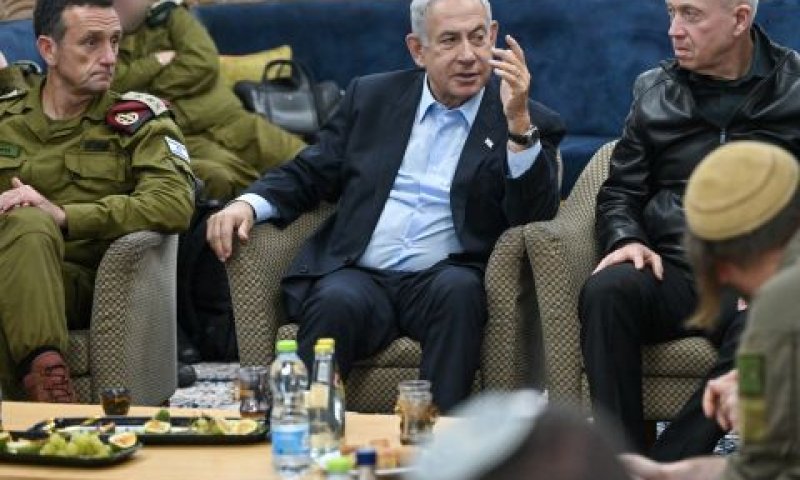 גלנט, נתניהו והלוי. חלוקת ציונים שונה [צילום: קובי גדעון, לע"מ]