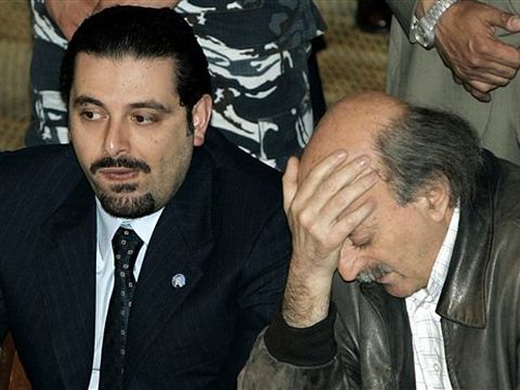 ג'ונבלט נועד עם סעד חרירי [AP]