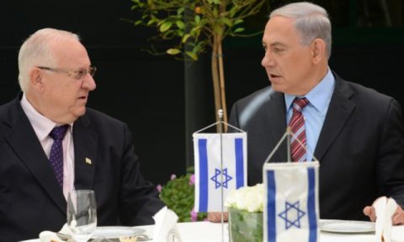 נתניהו וריבלין. ליבון מחלוקות [צילום: קובי גדעון/לע"מ]
