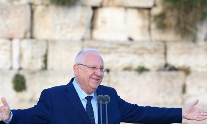 הנשיא ריבלין פותח את החגיגות [צילום: מארק ניימן, לע"מ]