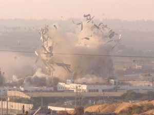 פיצוץ ברצועה [צילום ארכיון: דו"צ]