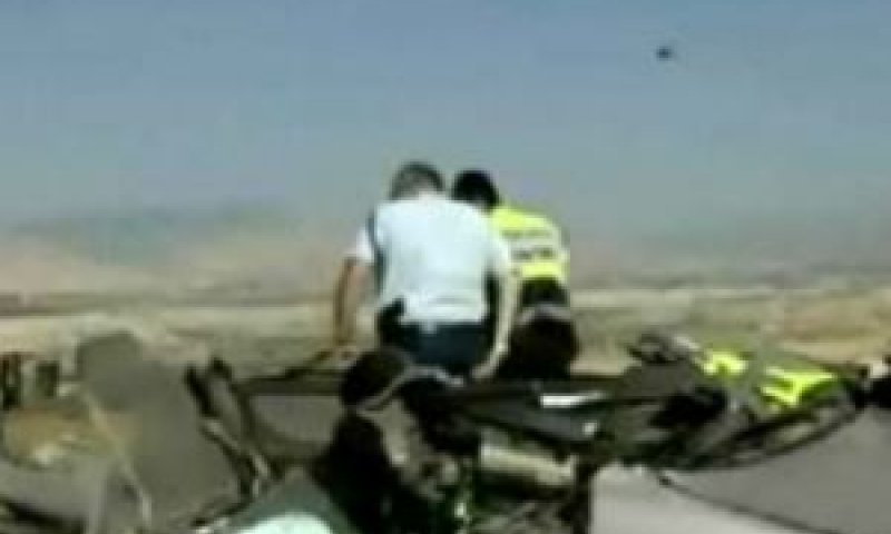 תאונת דרכים קטלנית בדרך ממירון [צילום: מן הטלוויזיה]