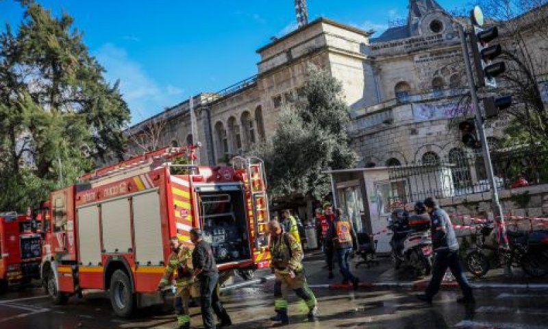 הדליקה בביקור חולים [צילום: פלאש 90]