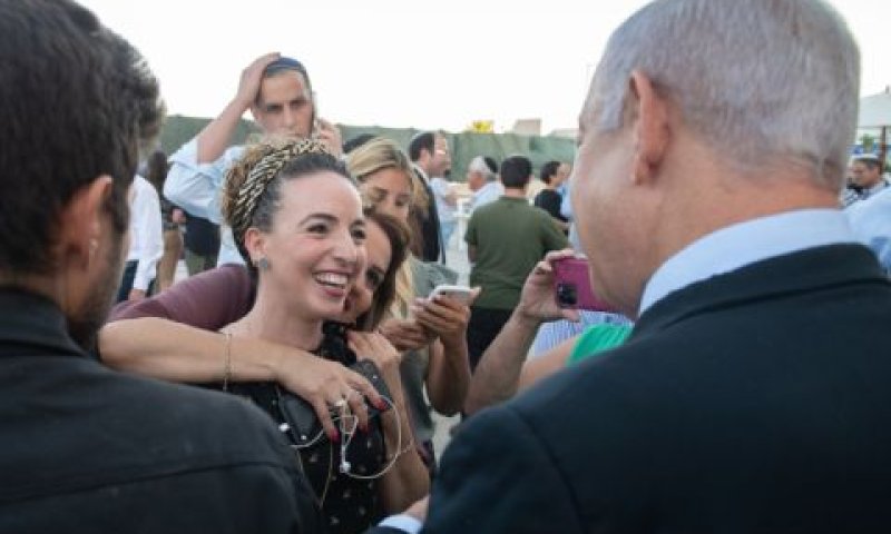 נתניהו וסילמן בבית אל [צילום: שריה דיאמנט/פלאש 90]